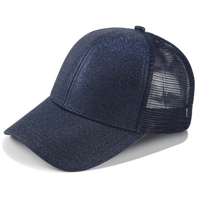 Women's Adjustable High Ponytail Baseball Cap - Sun Hat