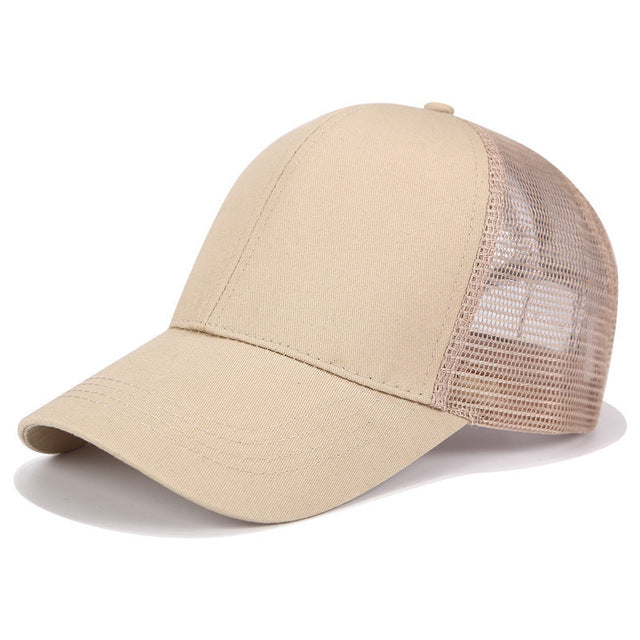 Women's Adjustable High Ponytail Baseball Cap - Sun Hat