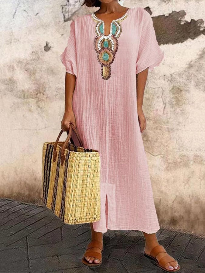 Women's Airy Summer Kaftan Dress