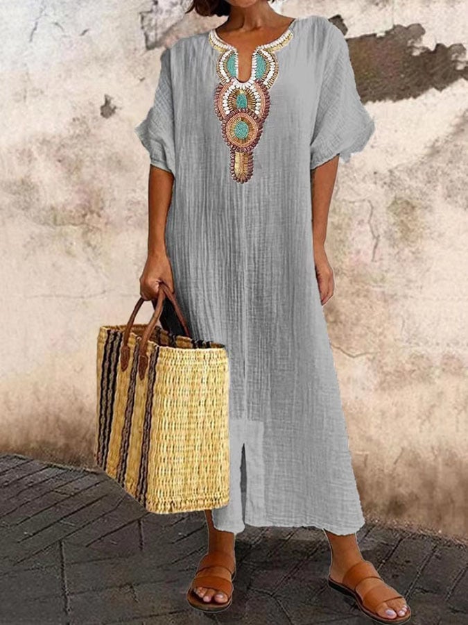 Women's Airy Summer Kaftan Dress
