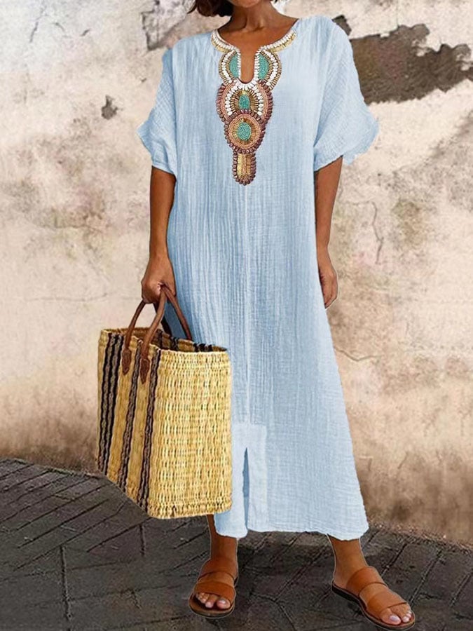 Women's Airy Summer Kaftan Dress