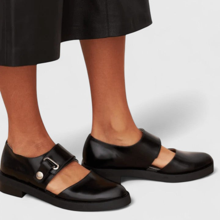Women's Ankle Strap Mary Jane Loafers