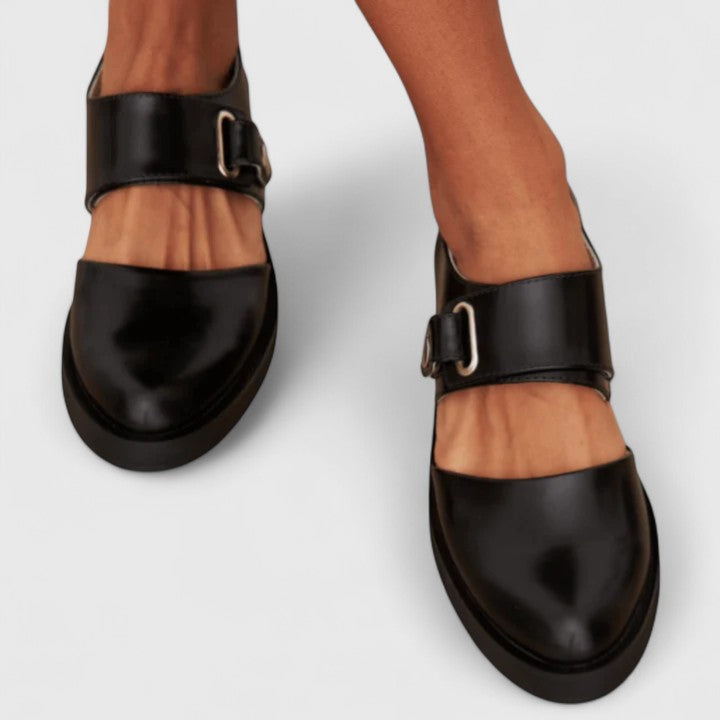 Women's Ankle Strap Mary Jane Loafers