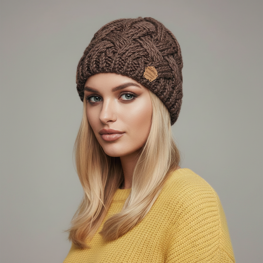 Women’s Beanie with Textured Weave