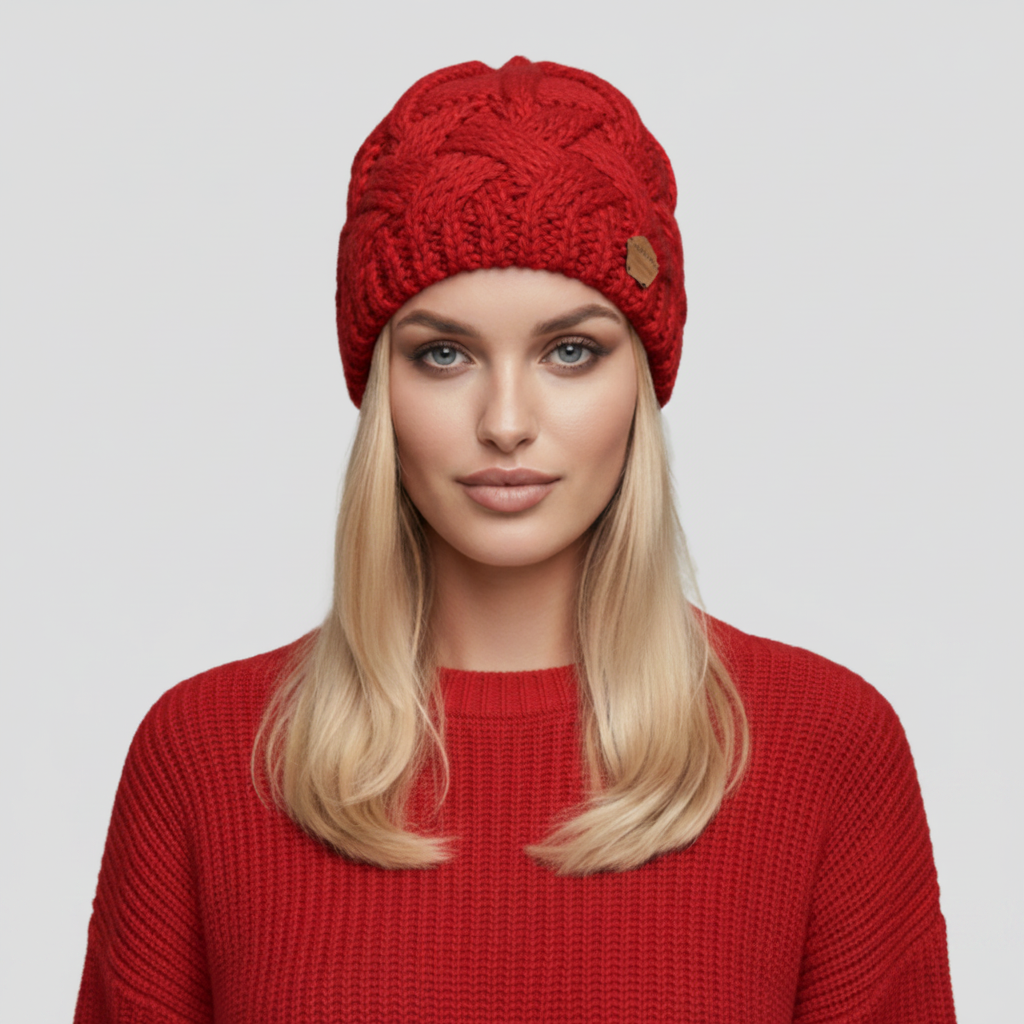 Women’s Beanie with Textured Weave