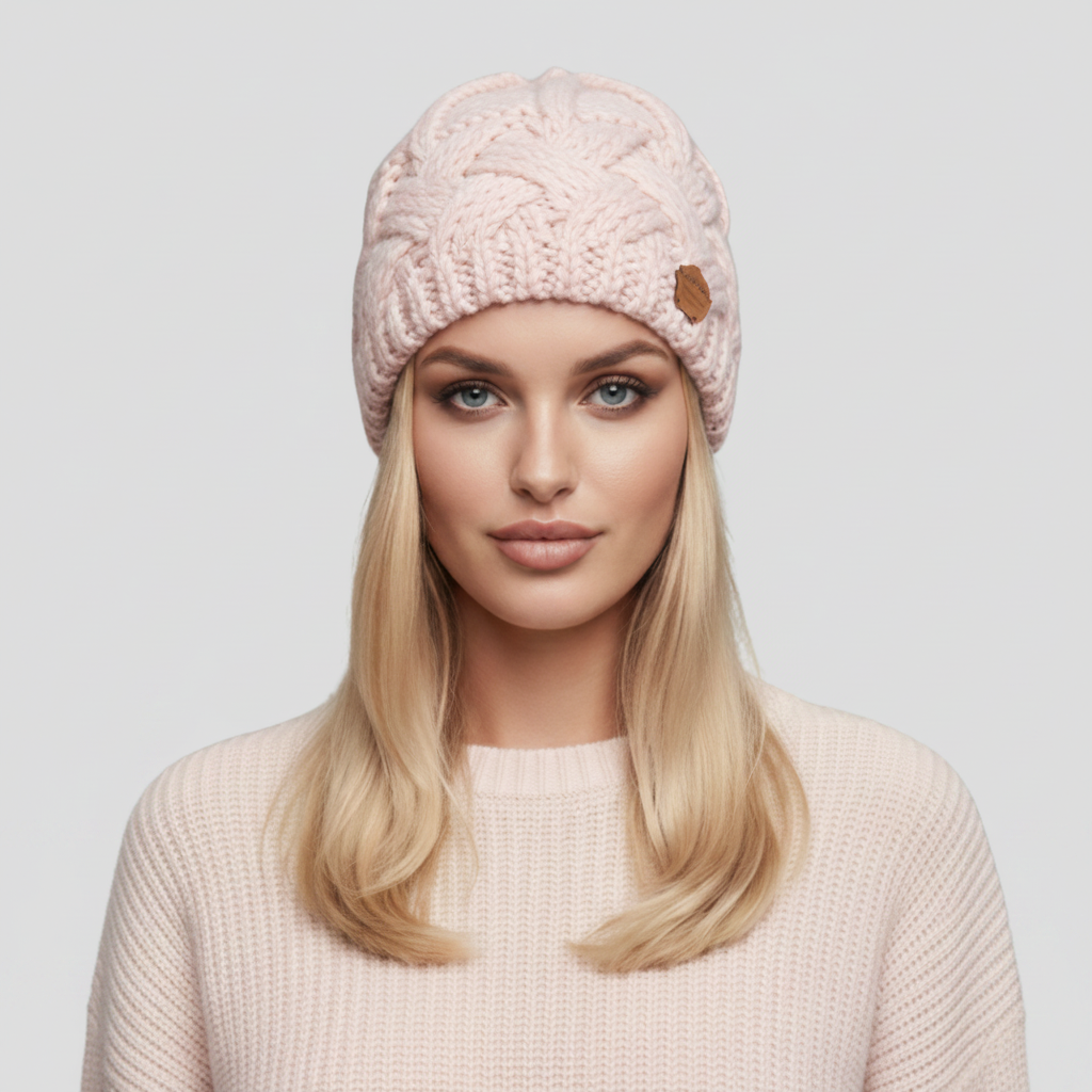Women’s Beanie with Textured Weave