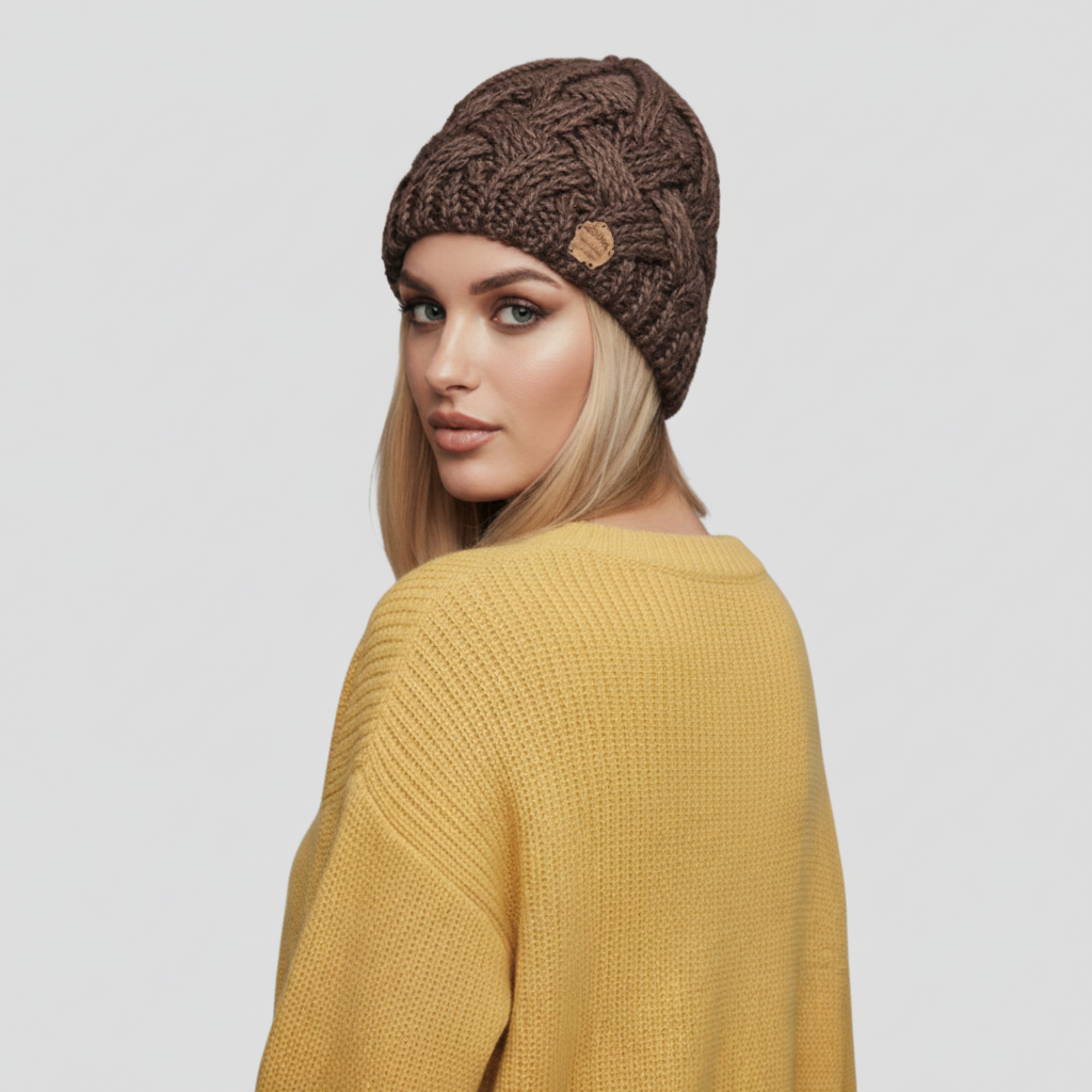 Women’s Beanie with Textured Weave