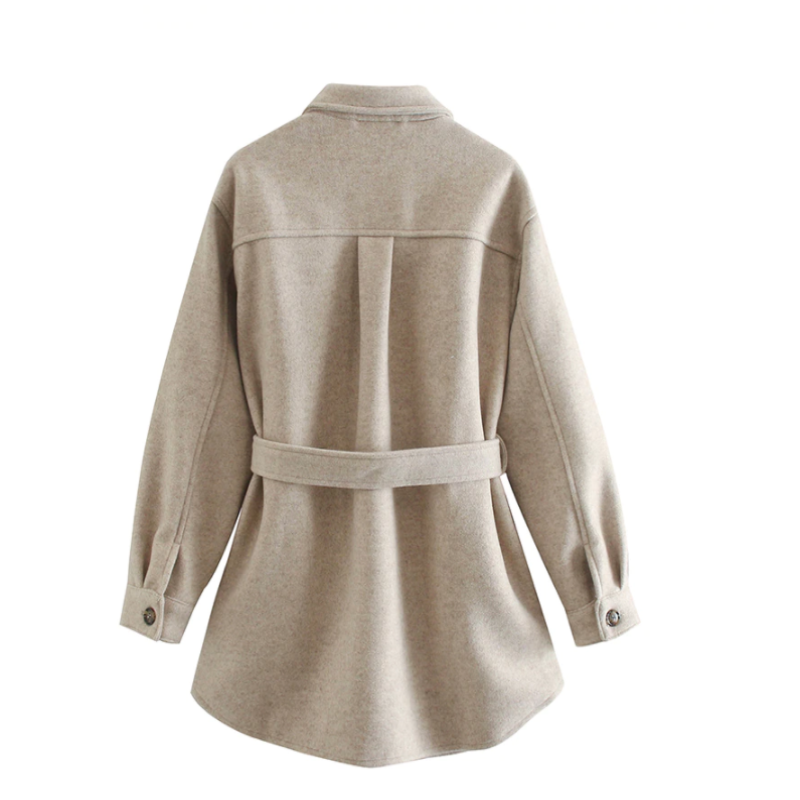 Women's Belted Short Trench Coat