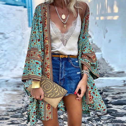 Women's Boho Patterned Cardigan
