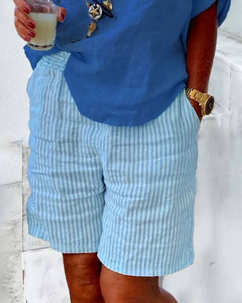Women's Breezy Striped Shorts