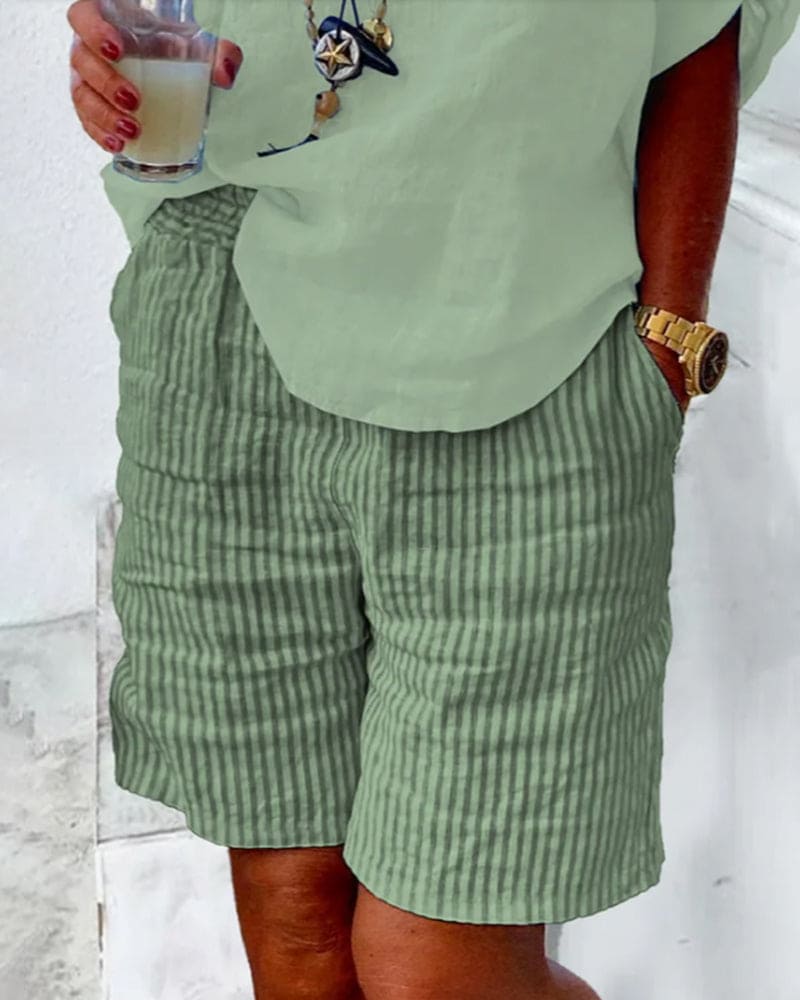 Women's Breezy Striped Shorts