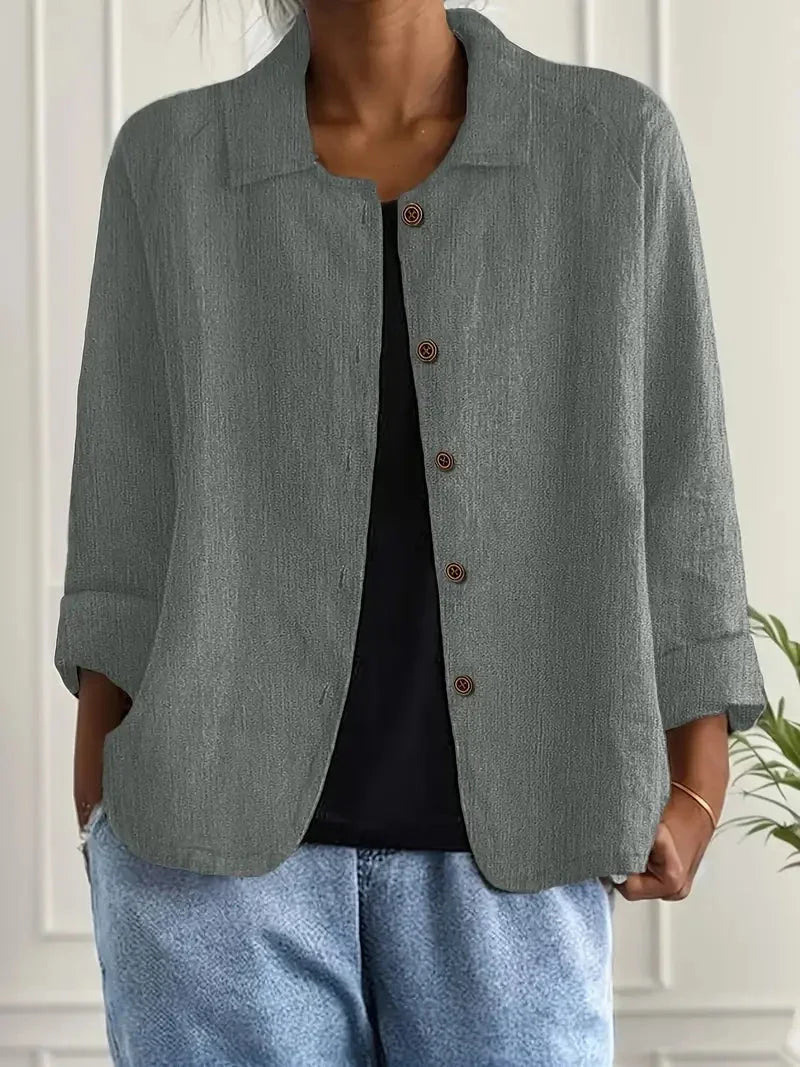 Women's Button-Down Casual Jacket