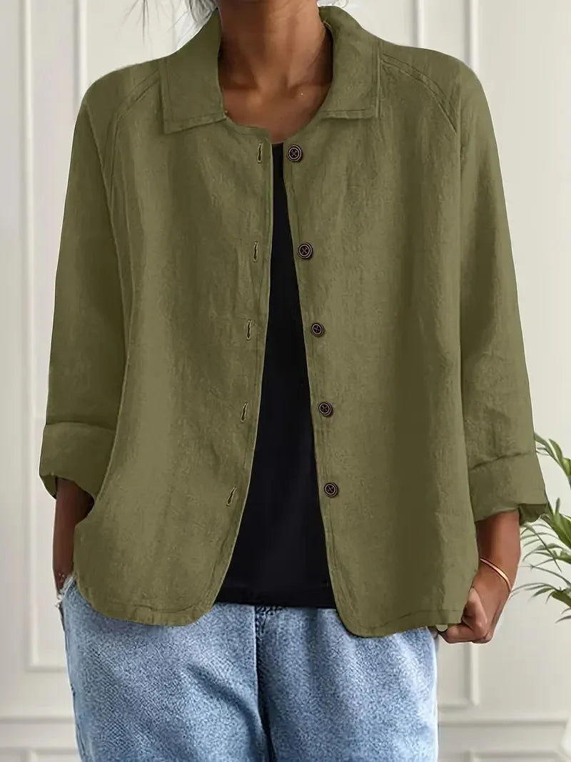 Women's Button-Down Casual Jacket