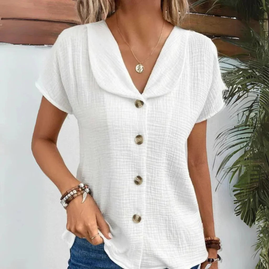 Women's Button-Down Collared Blouse