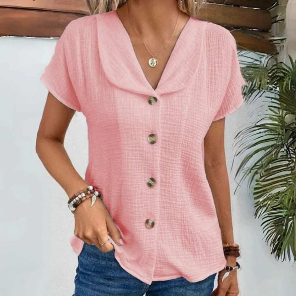 Women's Button-Down Collared Blouse