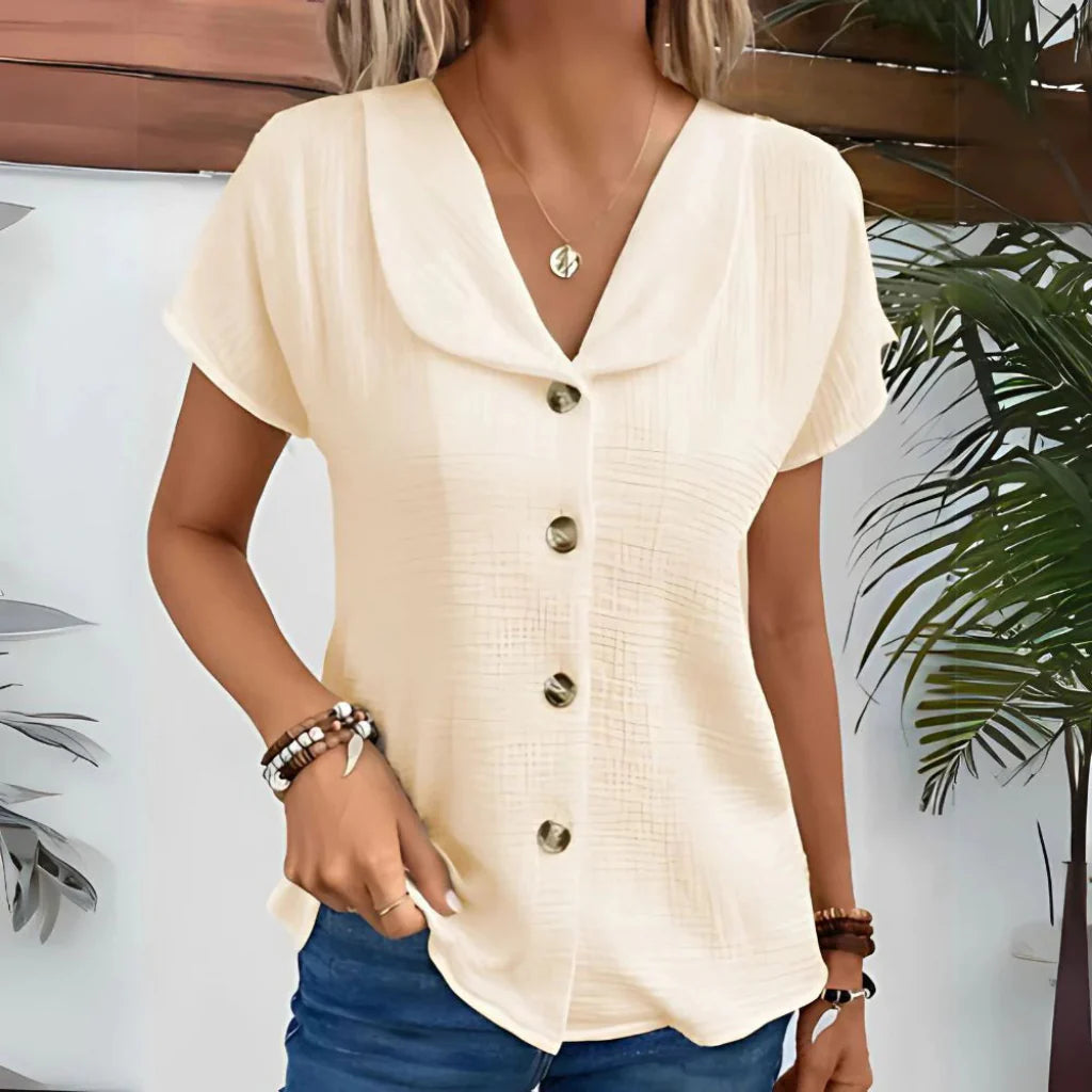 Women's Button-Down Collared Blouse