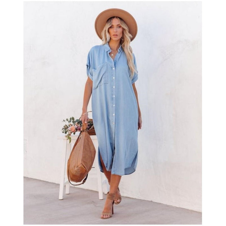 Women's Button-Down Midi Dress
