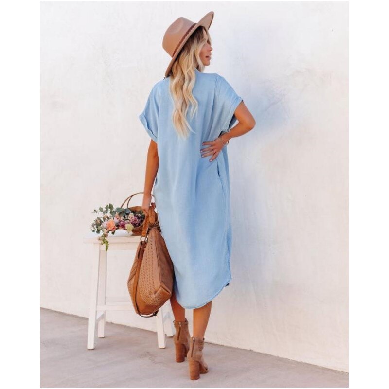 Women's Button-Down Midi Dress