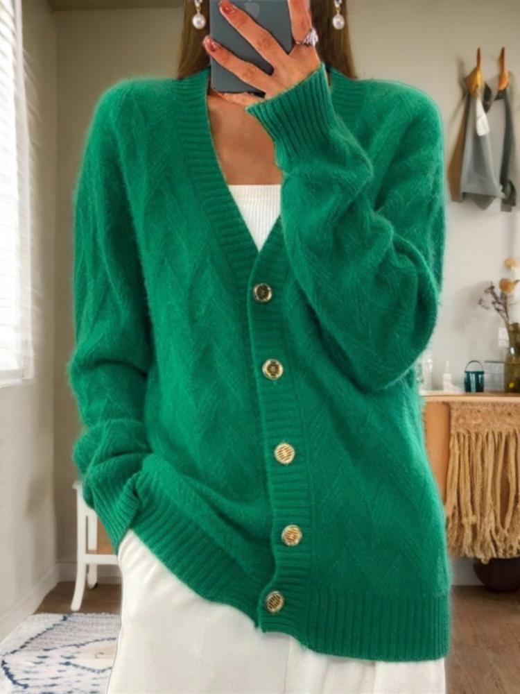 Women's Button-Front Cardigan Sweater