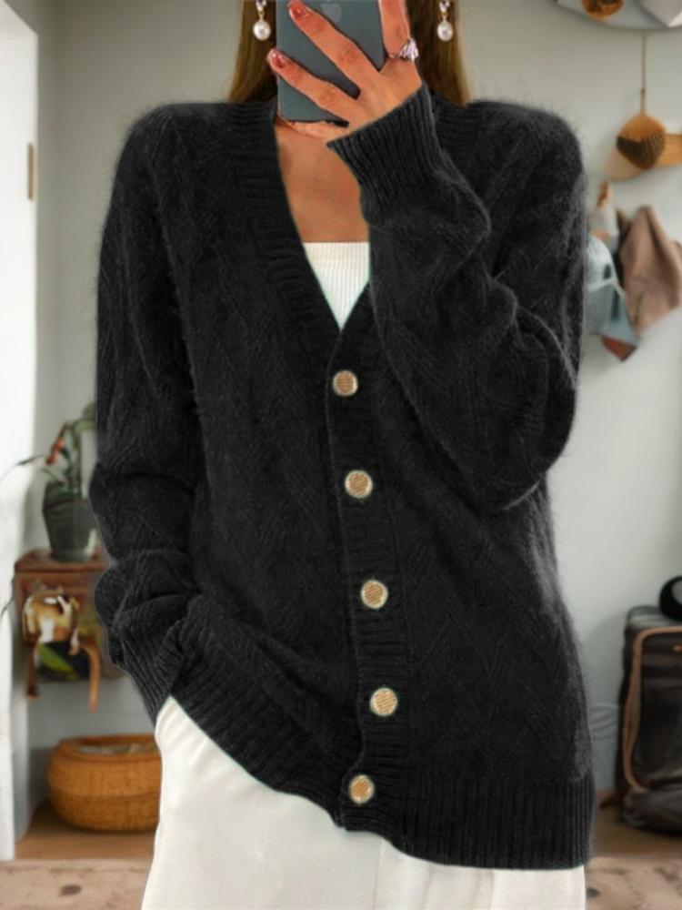 Women's Button-Front Cardigan Sweater