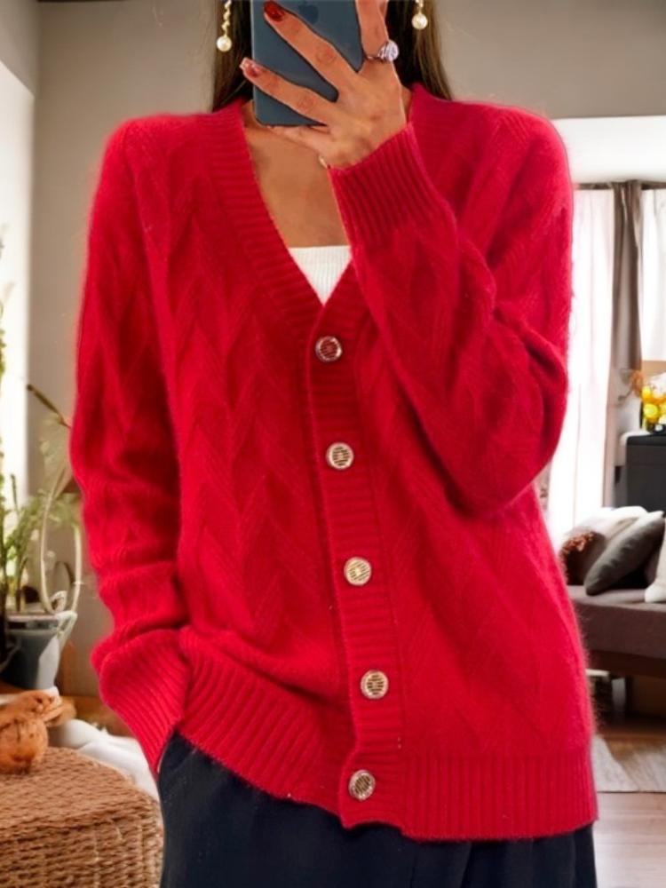 Women's Button-Front Cardigan Sweater