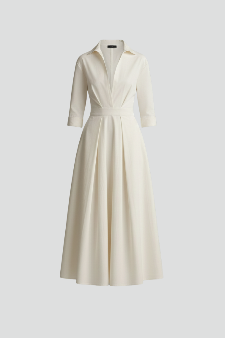 Women's Button-Front Midi Dress
