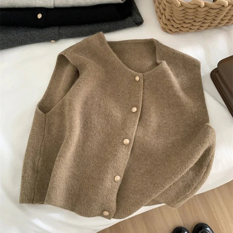 Women's Button-Front Sweater Vest