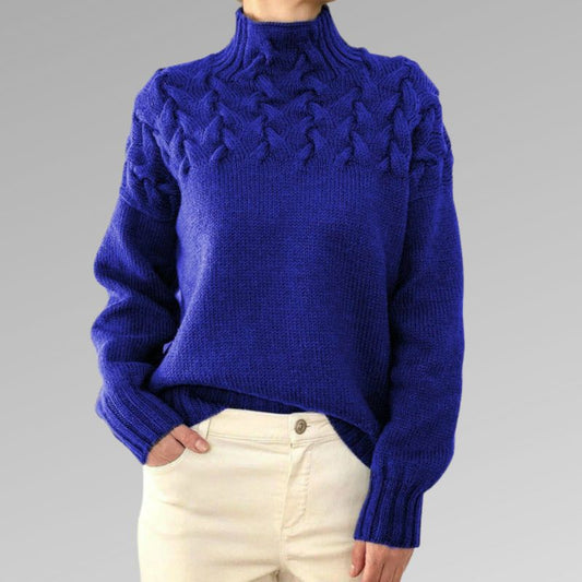 Women's Cable-Knit Turtleneck Sweater