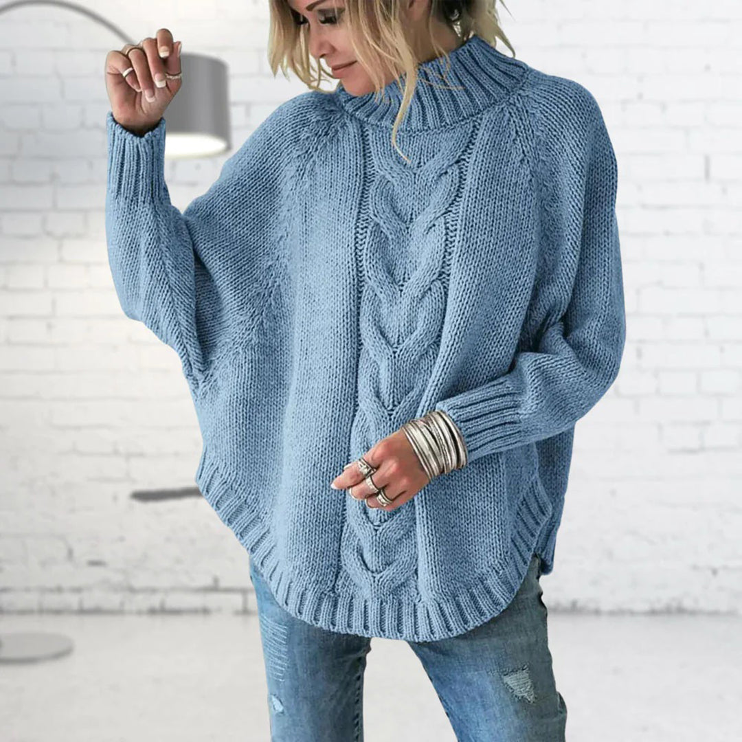 Women's Cable-Knit Turtleneck Sweater