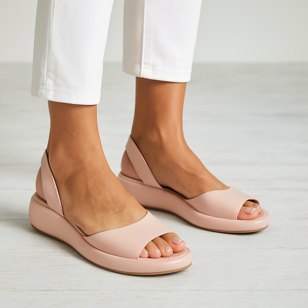 Women's Casual Open-Toe Slingback Flat Sandals