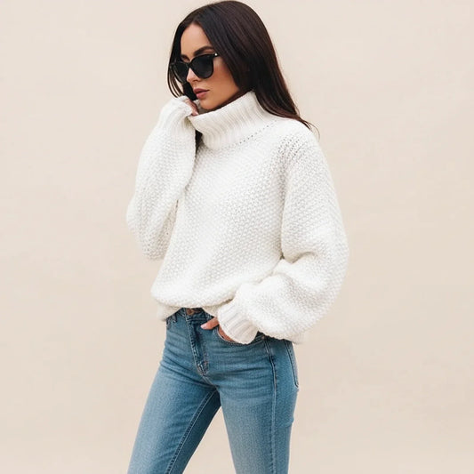 Women's Chunky Turtleneck Sweater