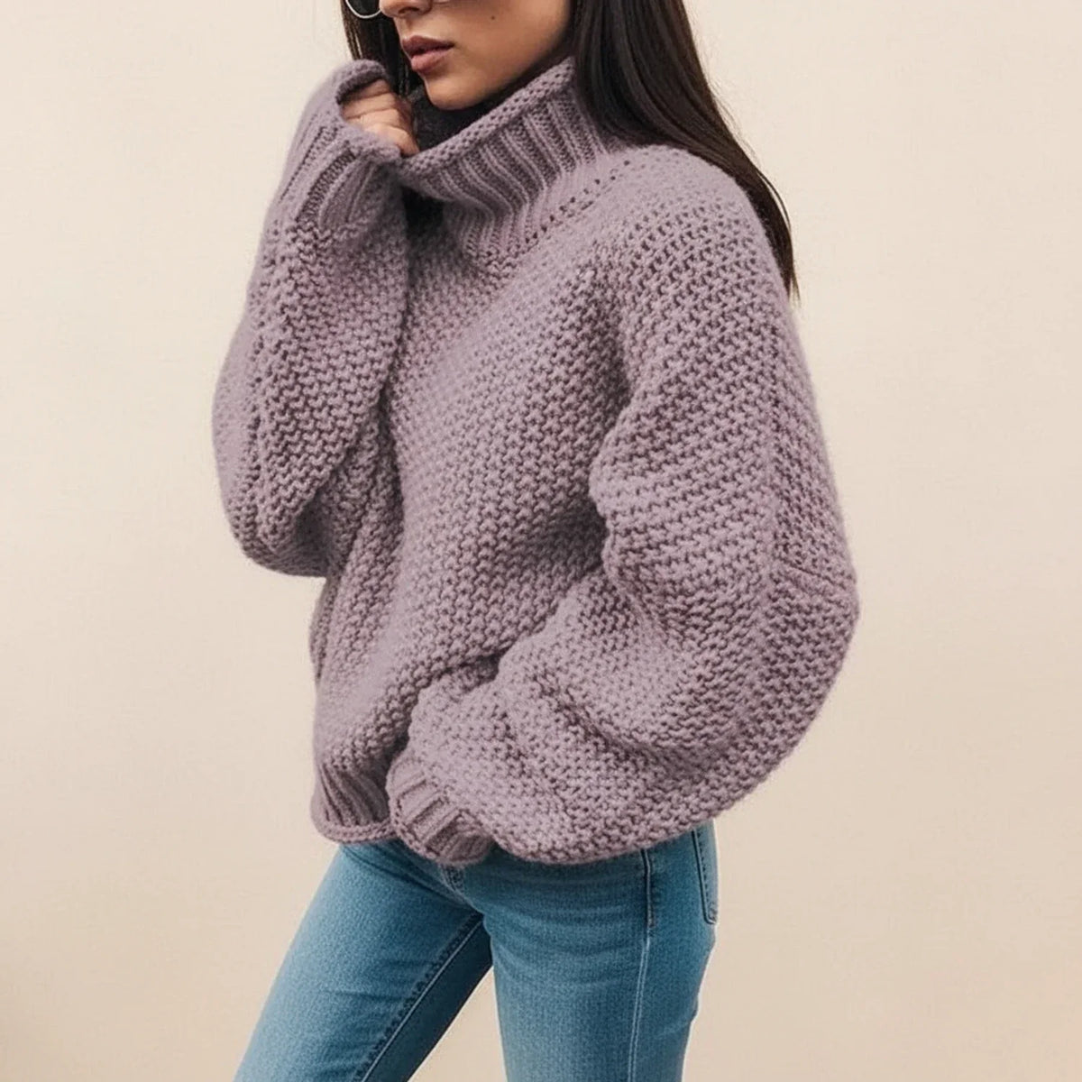 Women's Chunky Turtleneck Sweater