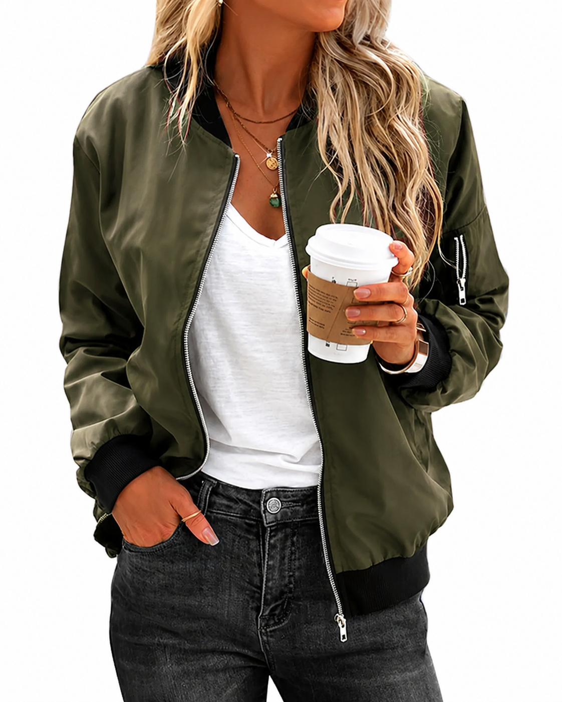 Women's Classic Bomber Jacket