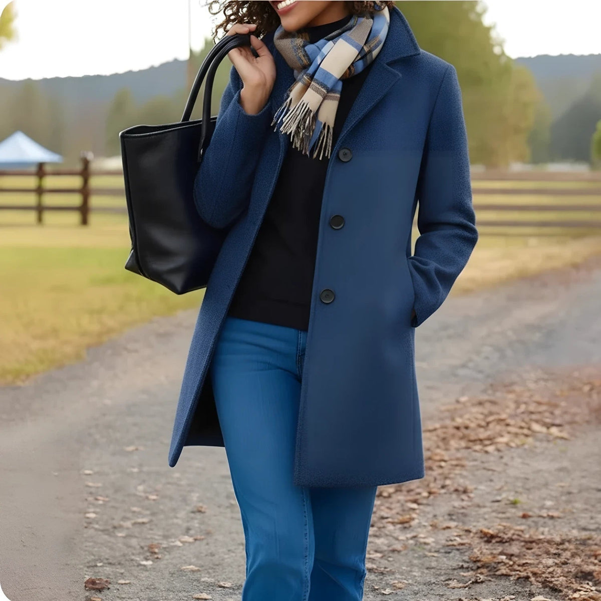 Women's Classic Button-Front Coat