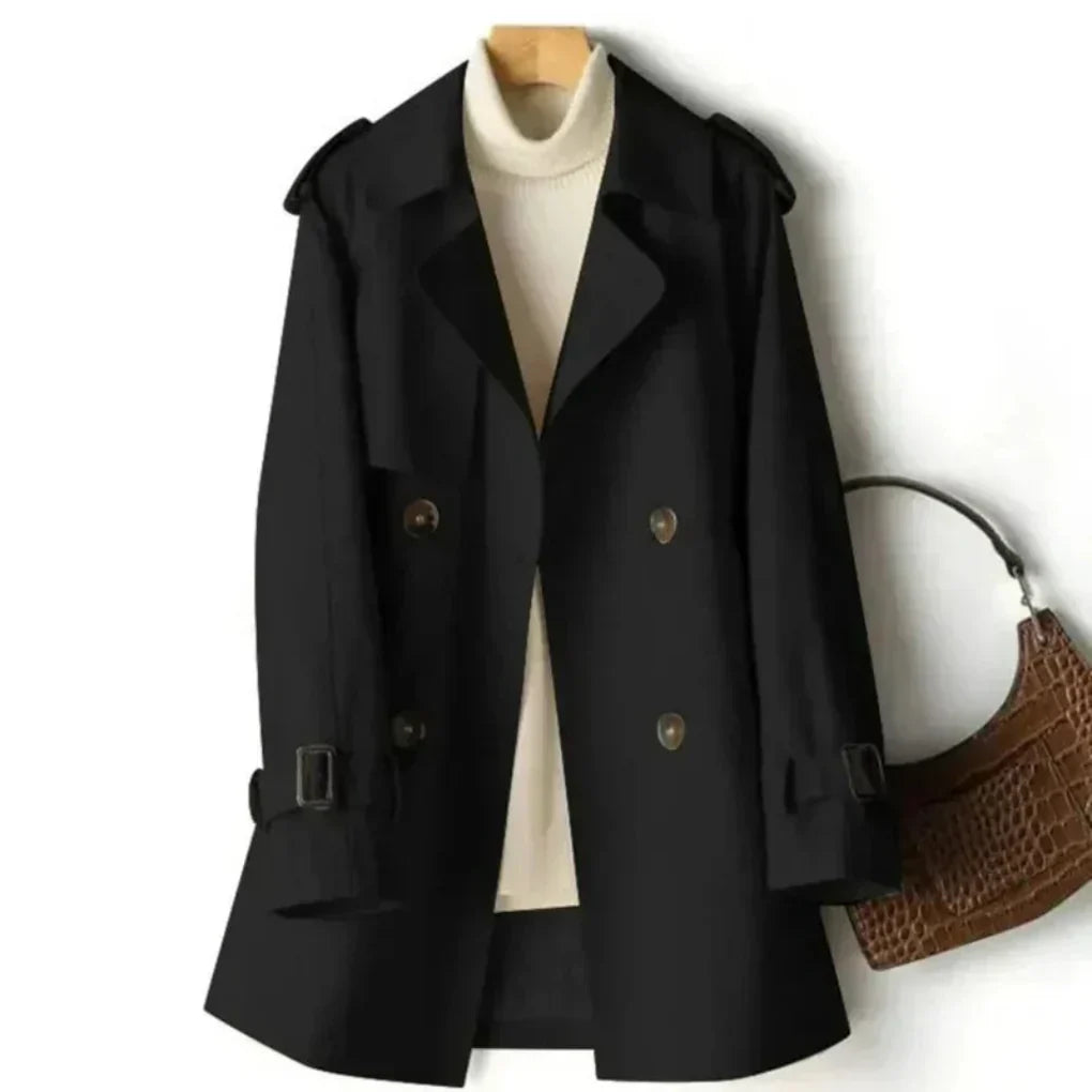 Women's Classic Double-Breasted Trench Coat