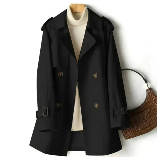 Women's Classic Double-Breasted Trench Coat