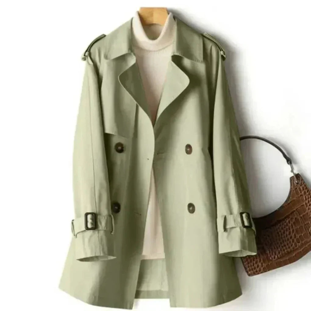 Women's Classic Double-Breasted Trench Coat