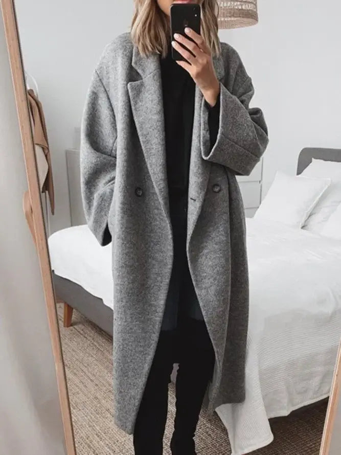 Women's Classic Regular-Fit Long Coat