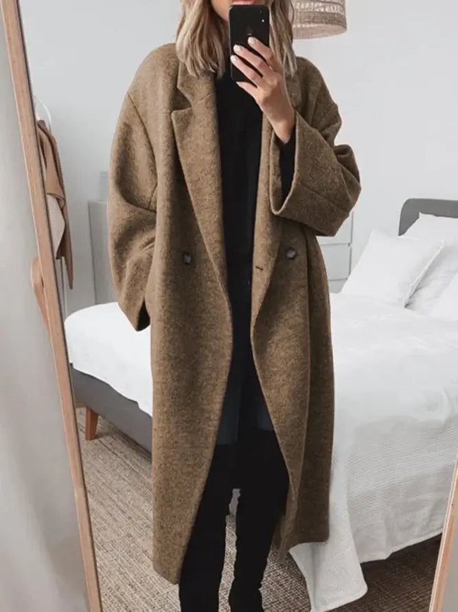 Women's Classic Regular-Fit Long Coat