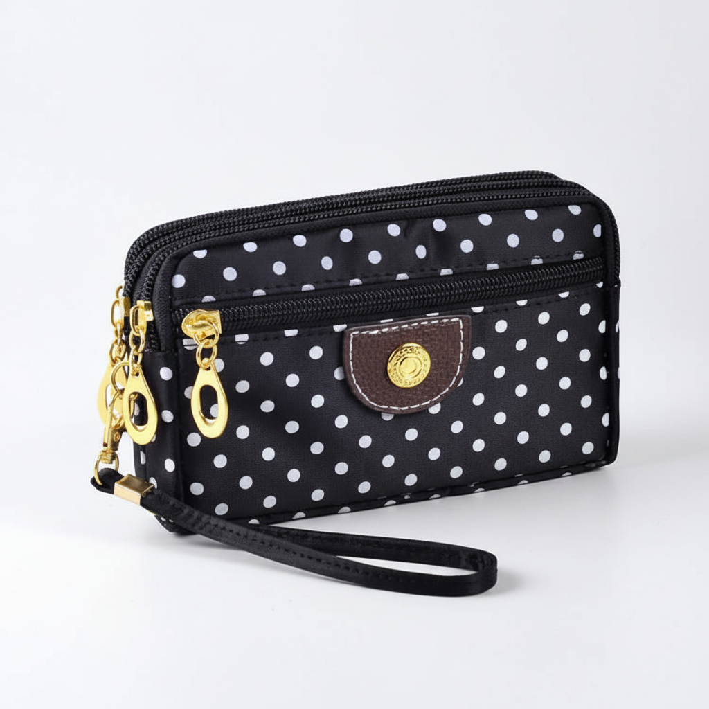Women's Compact Zip Wallet – Elegant & Practical