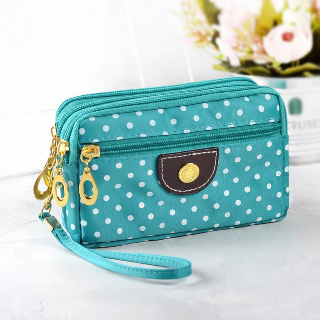 Women's Compact Zip Wallet – Elegant & Practical