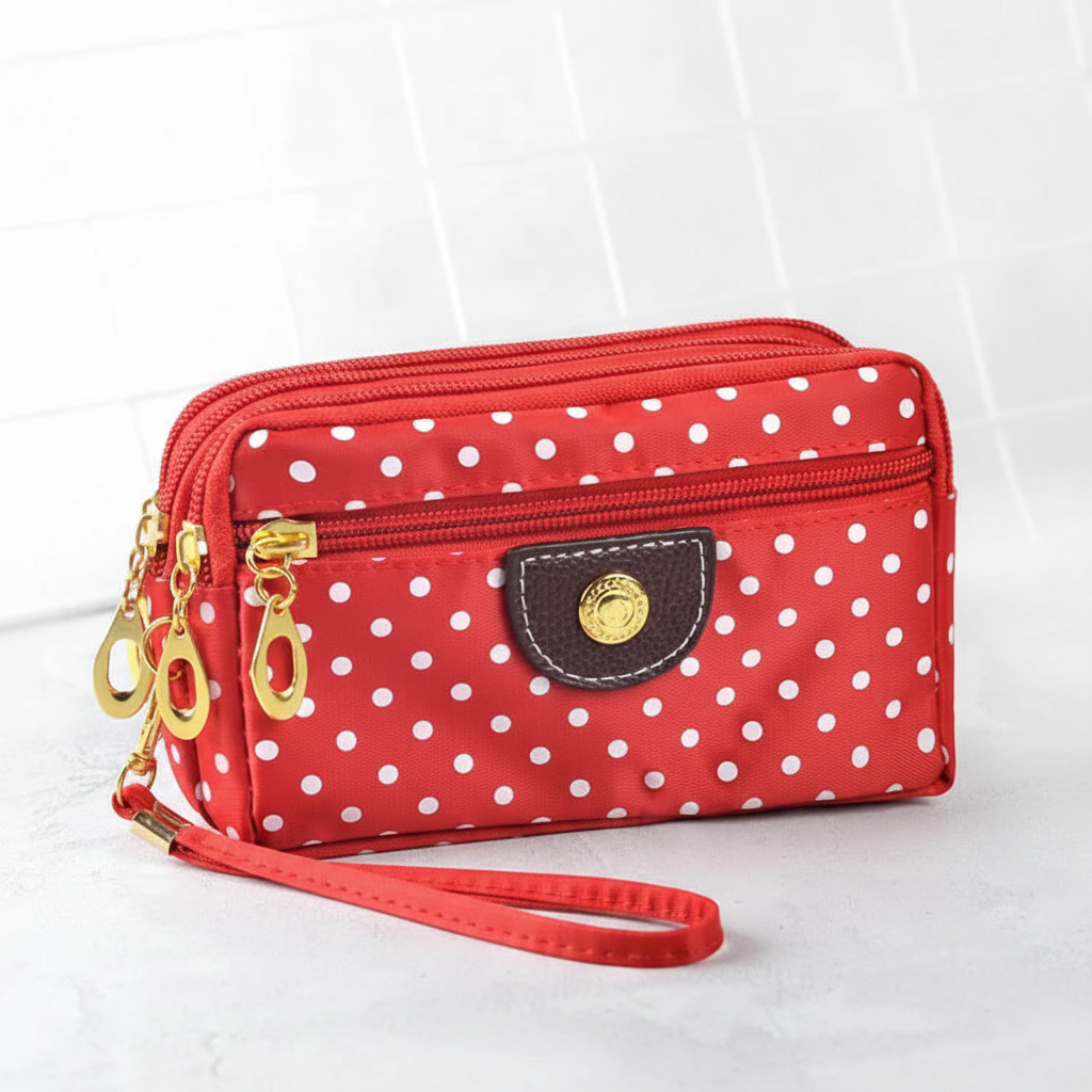 Women's Compact Zip Wallet – Elegant & Practical