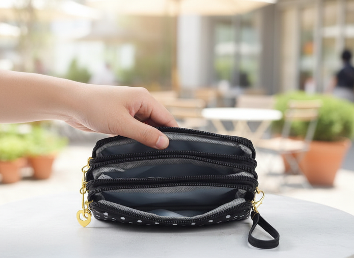 Women's Compact Zip Wallet – Elegant & Practical
