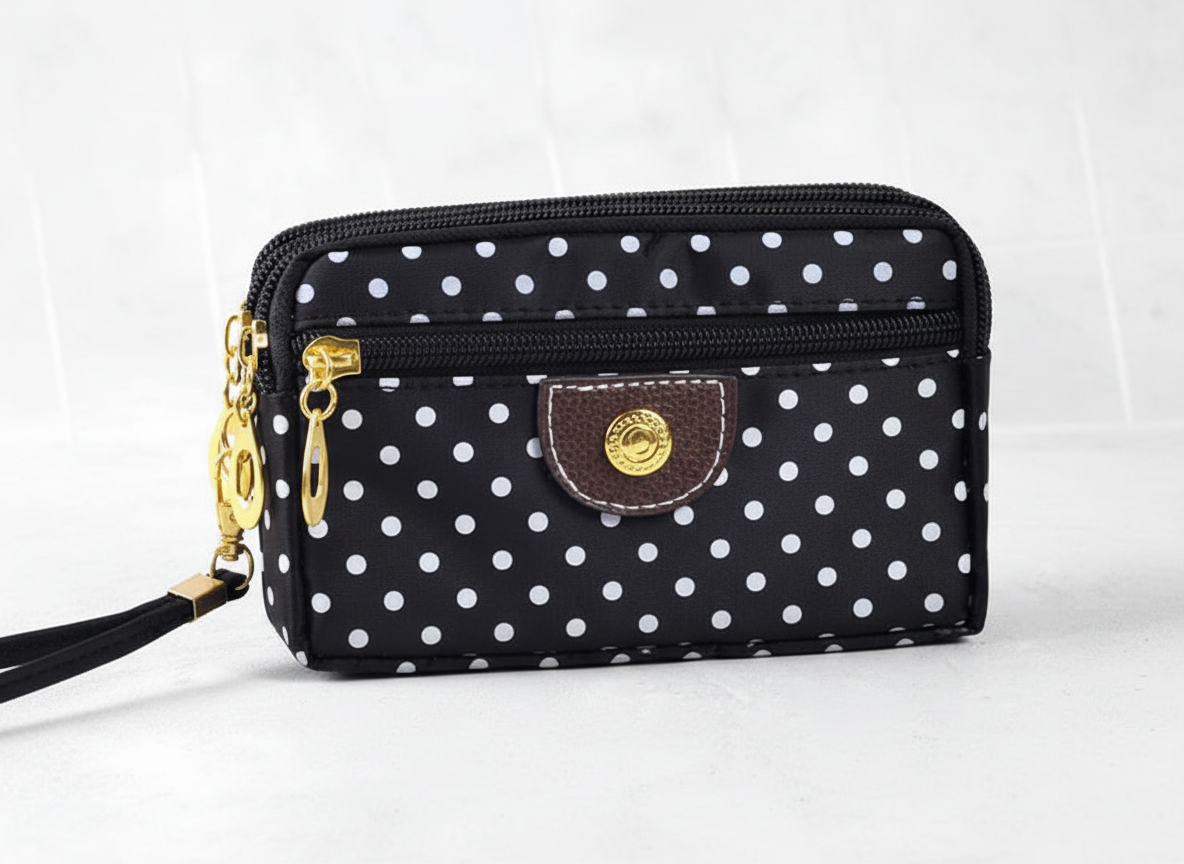 Women's Compact Zip Wallet – Elegant & Practical