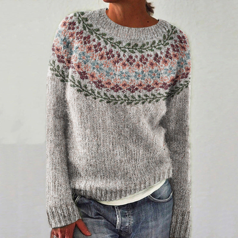 Women's Crewneck Fair Isle Sweater