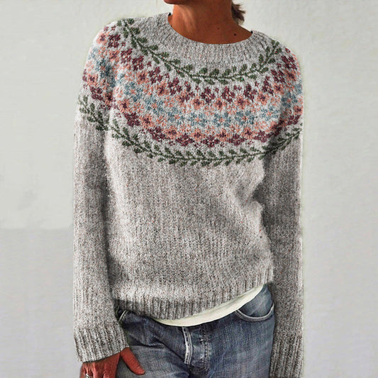 Women's Crewneck Fair Isle Sweater