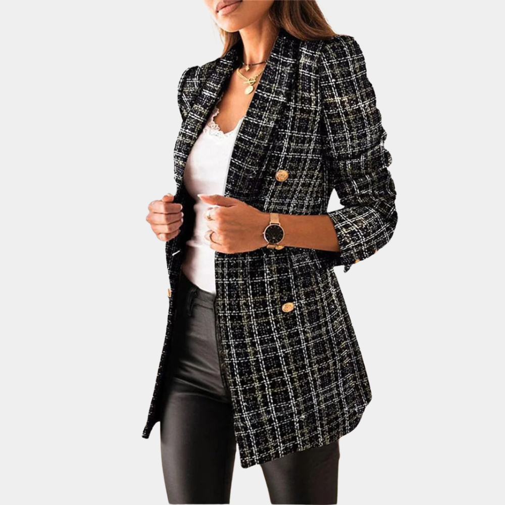 Women's Double-Breasted Blazer Jacket