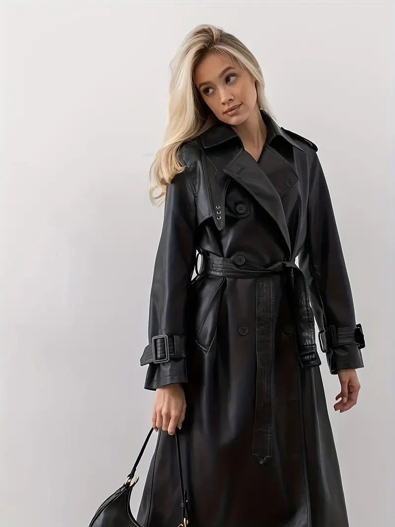 Women's Double-Breasted Trench Coat