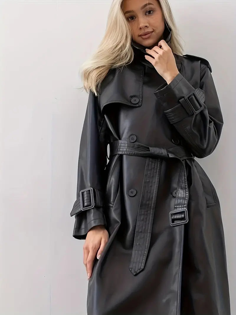 Women's Double-Breasted Trench Coat