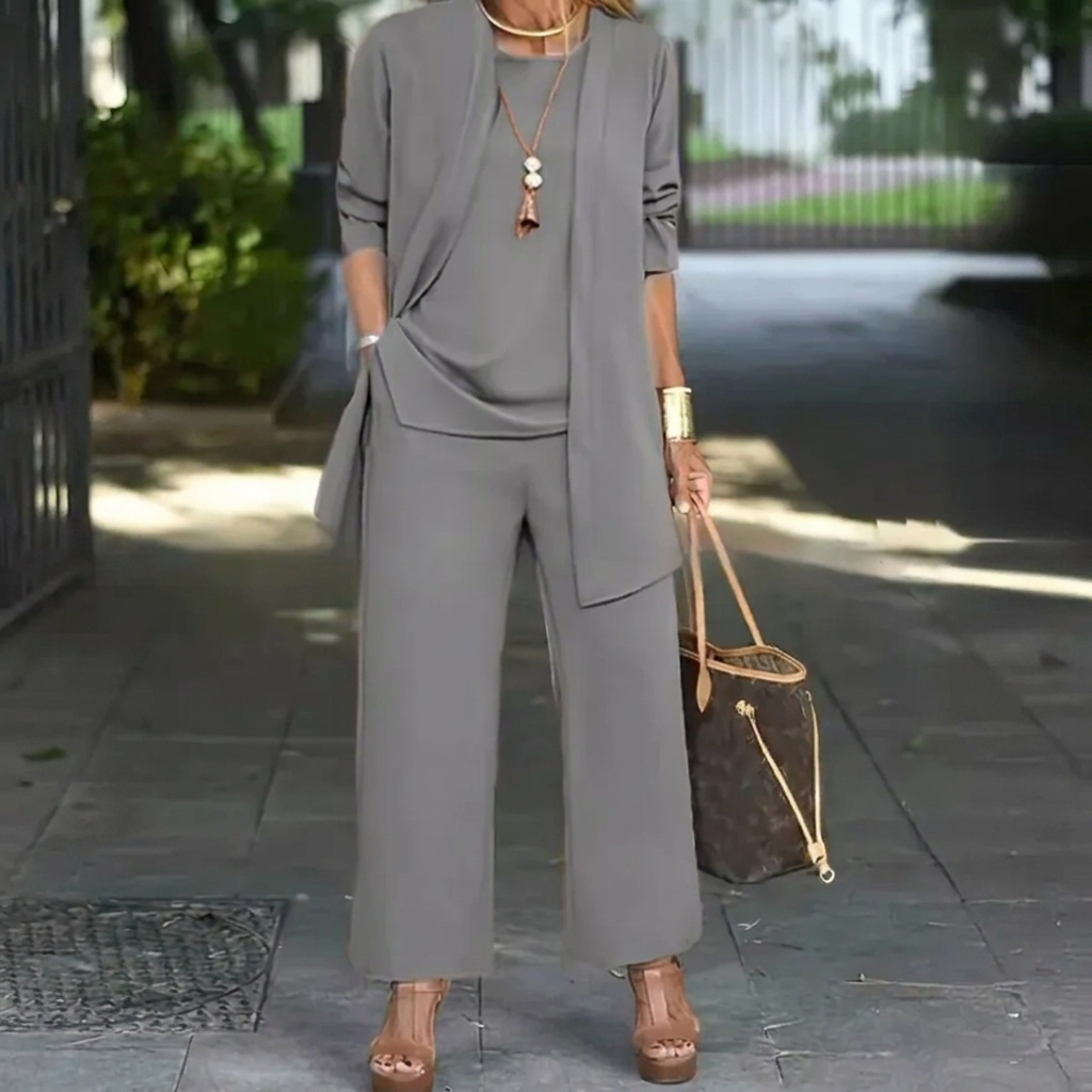 Women's Elegant 3-Piece Cardigan Set